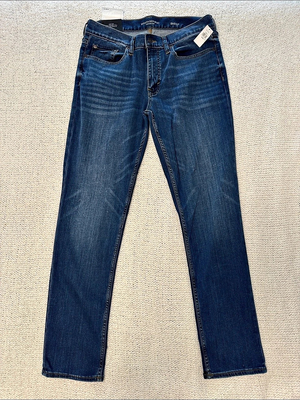 New with Tags Banana Republic Traveler Slim Fit Jean Slim Fit Jeans in Blue Size